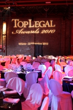 TOPLEGAL AWARDS, GRANDE ATTESA STASERA L'EDIZIONE DEI RECORD